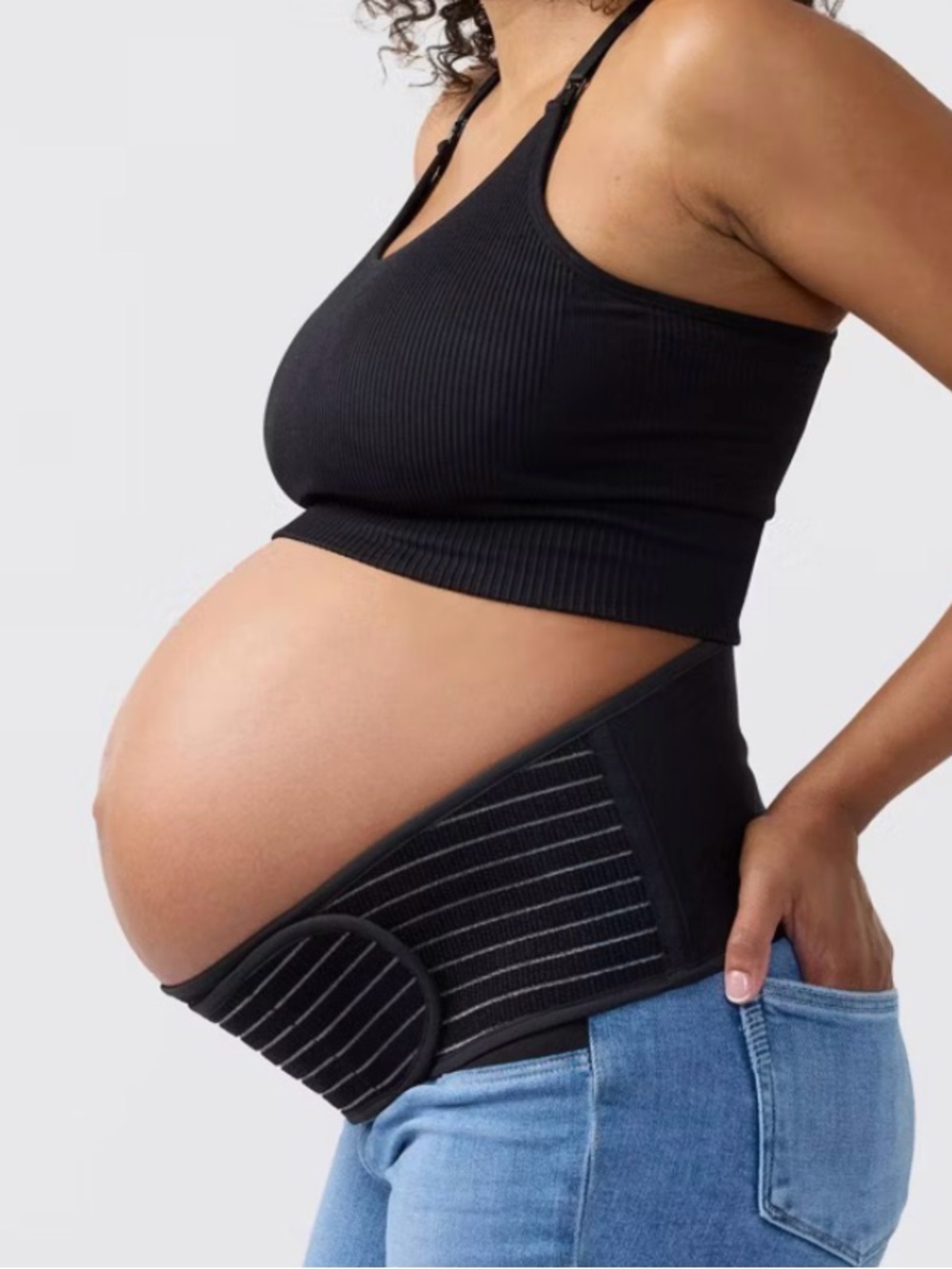 Maternity Belly Support Belt - Black L/XL